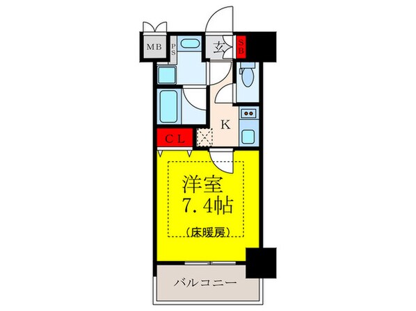 ZOOM江坂公園の物件間取画像